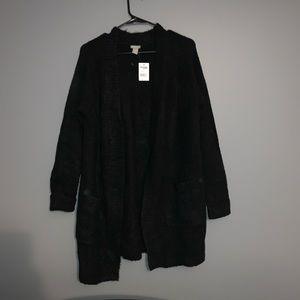 Charlotte Russe Black Cardigan Sweater